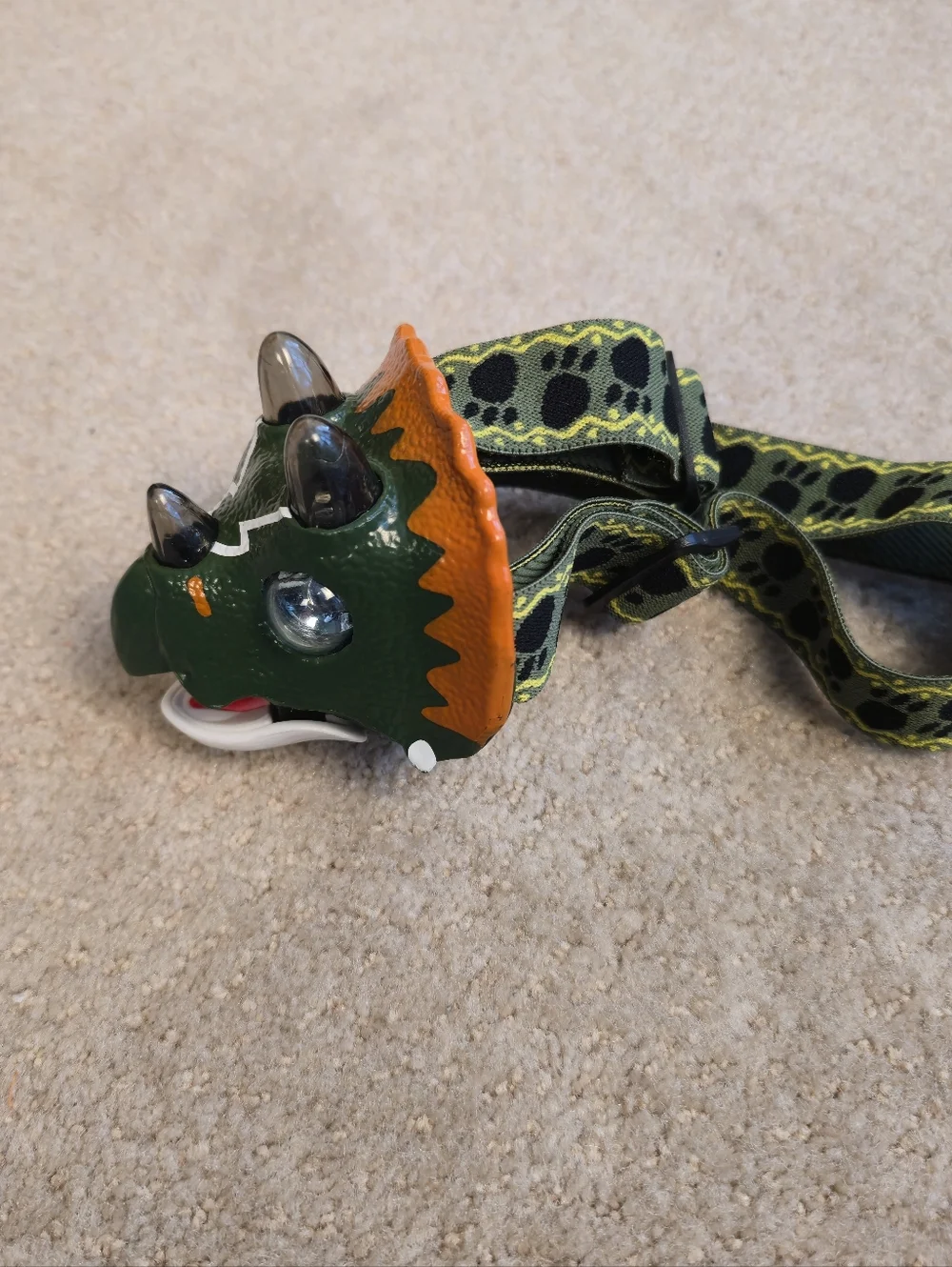 Triceratops LED Headlamp - Dinosaur Headlamp for Kids Camping Gear Essentials